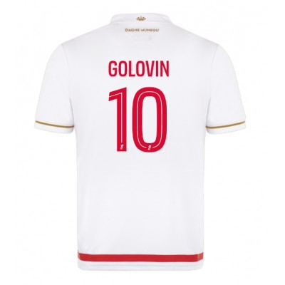 Moški Nogometni dresi AS Monaco Aleksandr Golovin #10 Domači 2025-26 Kratek Rokav Moški Nogometni dresi AS Monaco Aleksandr Golovin #10 Domači 2025-26 Kratek Rokav